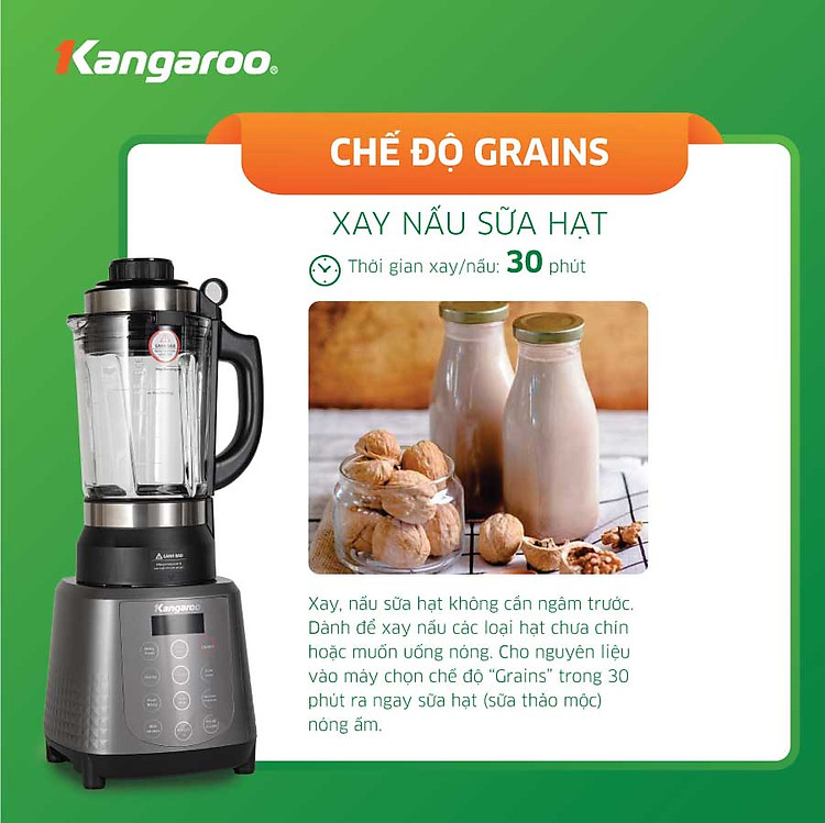 Hướng dẫn cách sử dụng máy làm sữa hạt Kangaroo Hướng dẫn cách sử dụng máy làm sữa hạt Kangaroo