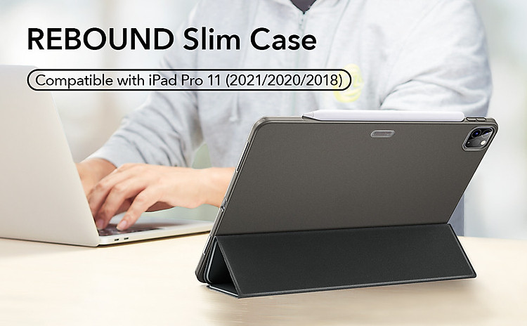 Bao Da Dành Cho iPad Pro 11 inch 2021 và iPad Pro 12.9 inch 2021 ESR Rebound Slim Smart Case - Hàng Nhập Khẩu