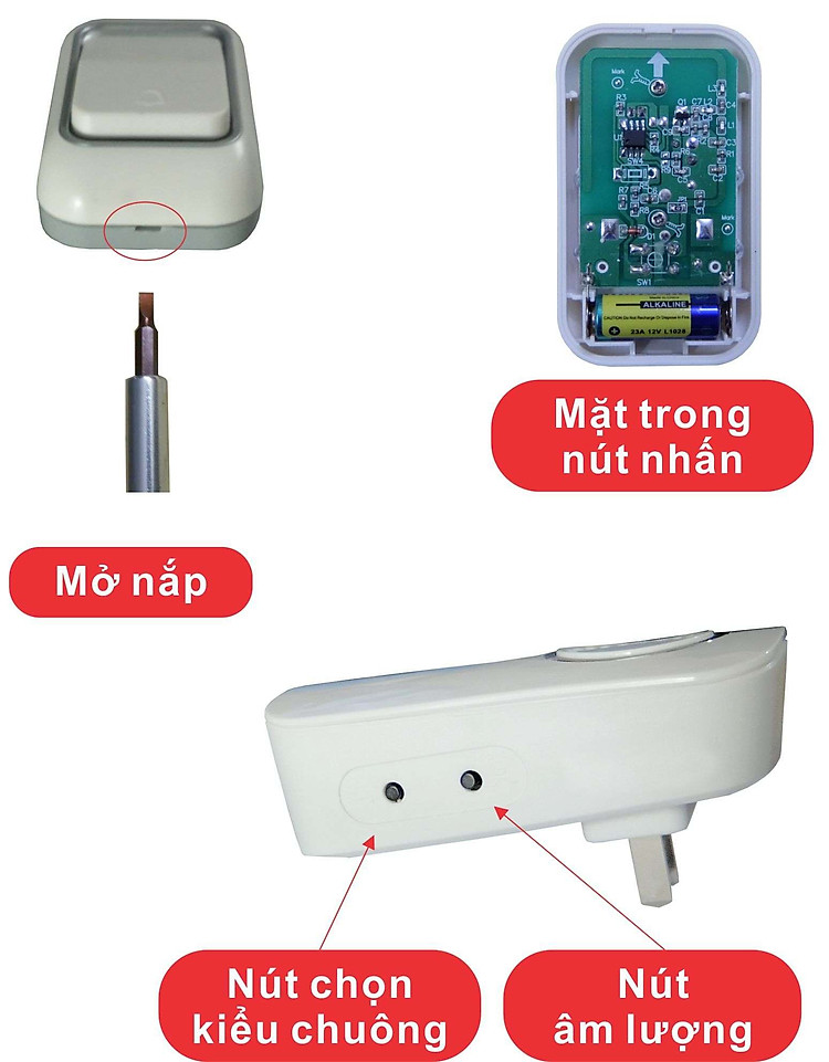 Chuông cửa không dây KAWASAN KW-DB668B
