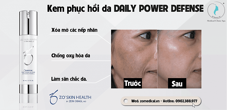 Công dụng của kem phục hồi da DAILY POWER DEFENSE