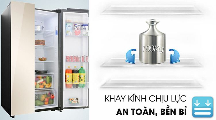 Khay kệ kính chịu lực - Tủ lạnh Samsung Inverter 647 lít RS62R50014G/SV Khay kệ kính chịu lực - Tủ lạnh Samsung Inverter 647 lít RS62R50014G/SV
