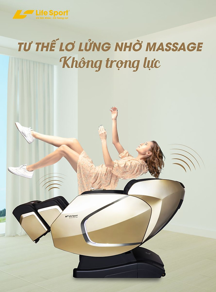 Ghế massage không trọng lực thư giãn đỉnh cao