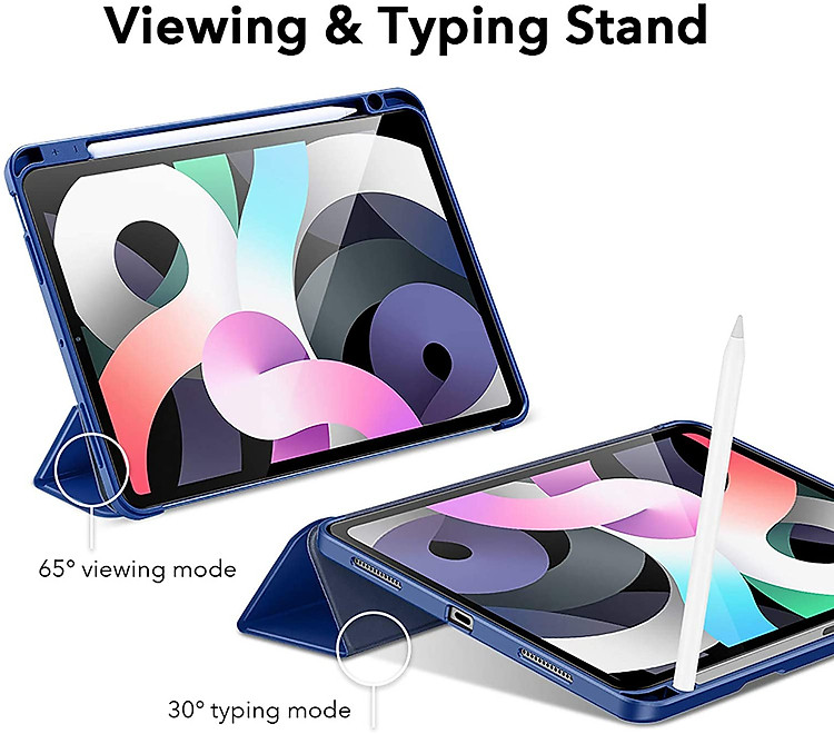 Bao da cho iPad Air 4 2020 10.9 Inch ESR Rebound Pencil Case (Có khe cắm bút Apple Pencil) - Hàng Nhập Khẩu 