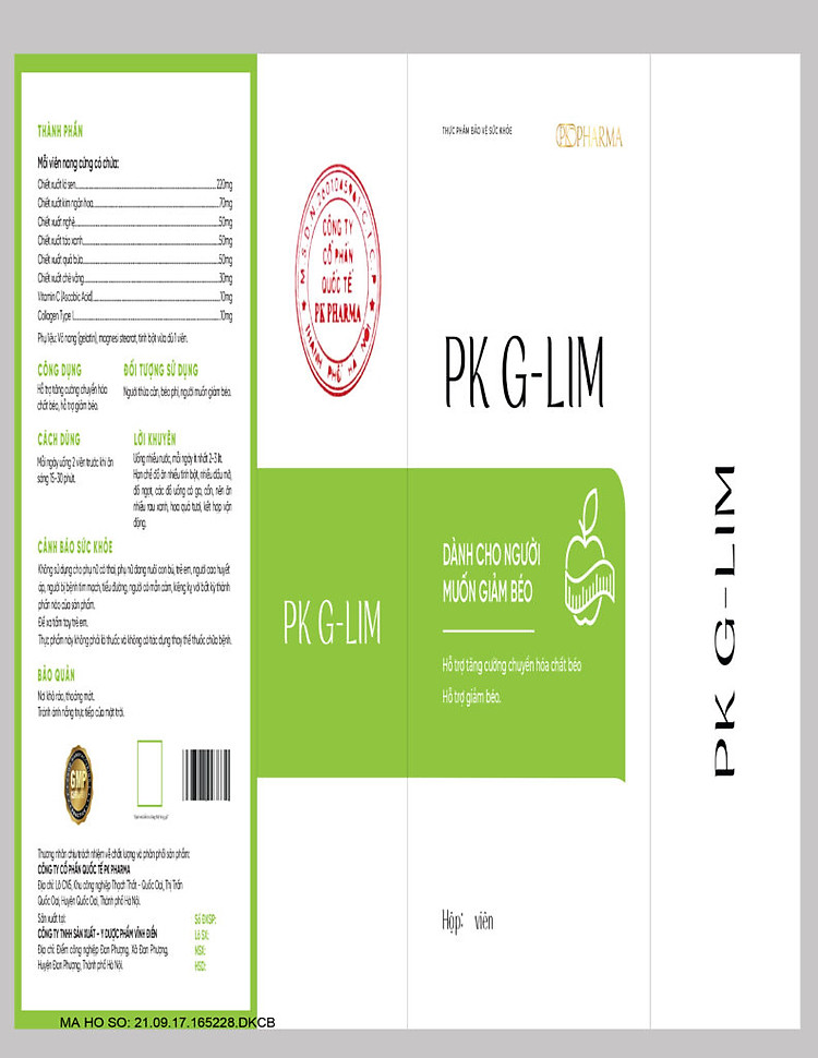 Giảm cân PK Glim - PK Pharma