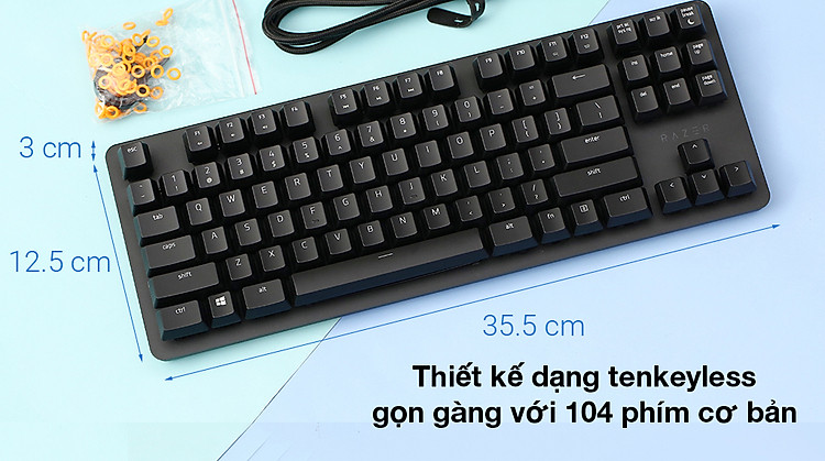 Gọn đẹp - Razer BlackWidow Lite Silent