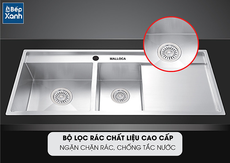 Rổ lọc rác bằng Inox của chậu rửa chén MS 6306