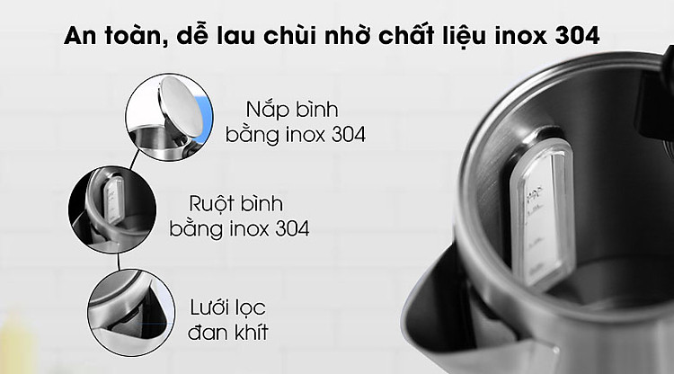 Lưới lọc - Bình đun siêu tốc Hafele T-907B 1,7L