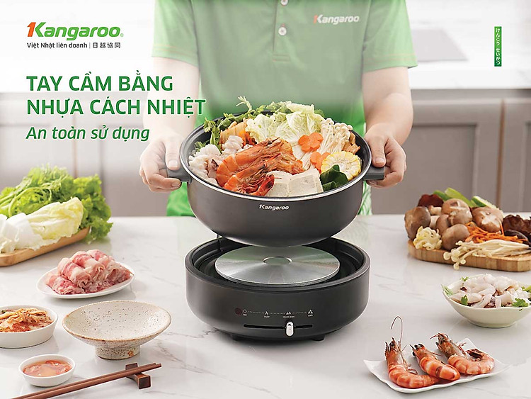 Nồi lẩu điện Kangaroo KG40EH1 Nồi lẩu điện Kangaroo KG40EH1