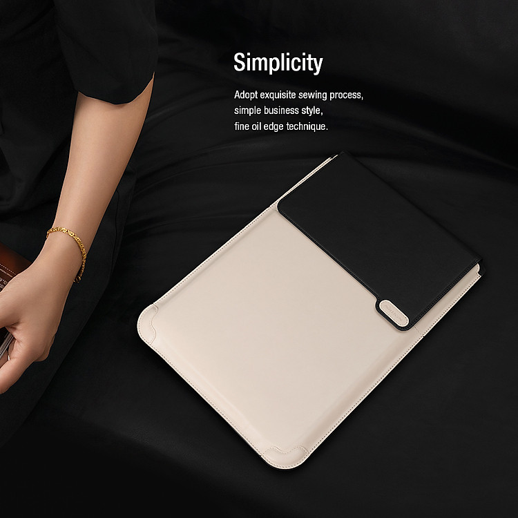 Bao da, Túi đựng Nillkin Versatile Laptop Sleeve Water Ripple 14inch 16inch dành cho Macbook Air / Macbook Pro 13 / Surface Laptop / Laptop 13.3inch / Macbook Pro 16 / Laptop 16inch / Laptop Asus / Dell XPS  - Hàng Nhập Khẩu