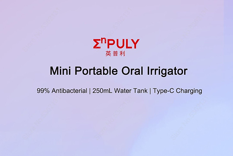 Máy Tăm Nước Mini Xiaomi Enpuly ML8 Mới Với Bình Chứa Nước Dung Tích Lớn 250ml Chống Thấm Nước Dùng Vệ Sinh Răng Miệng