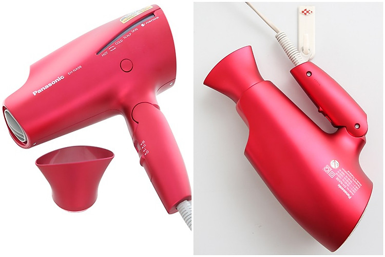 Thiết kế sang trọng, tay cầm có thể gấp gọn - Máy sấy tóc Panasonic EH-NA98RP645