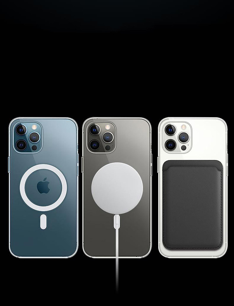 Ốp Lưng Hybrid Clear Case Trong Suốt Hỗ Trợ Sạc Từ Tính dành cho các dòng iPhone- Hàng Chính Hãng