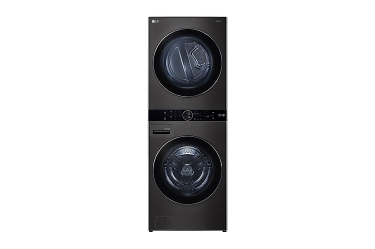 LG Tháp giặt sấy compact với bộ điều khiển trung tâm, TrÆ°á»›c, WT1410NHB