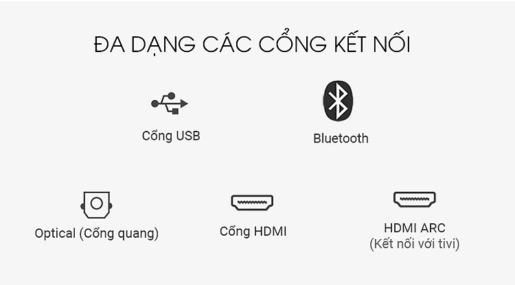 Loa thanh SAMSUNG HW-Q60T - Hỗ trợ đa kết nối Loa thanh SAMSUNG HW-Q60T - Hỗ trợ đa kết nối