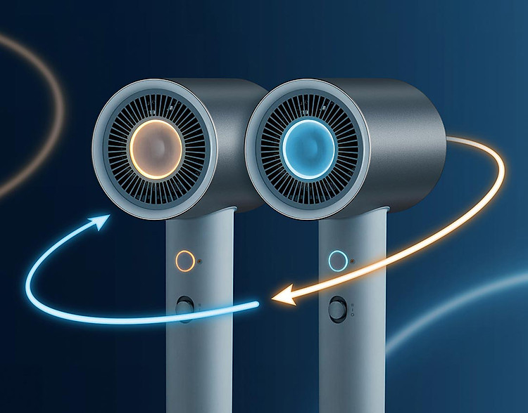 Máy sấy tóc ion Xiaomi Mijia H500 có thể chuyển đổi luân phiên giữa chế độ nóng và lạnh