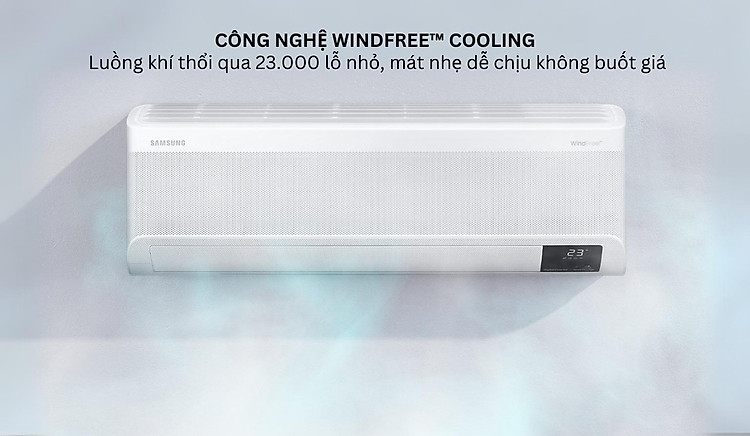 Máy lạnh Samsung Inverter 2 HP AR18CYFCAWKNSV - WindFree Cooling thổi gió mát dịu không buốt giá