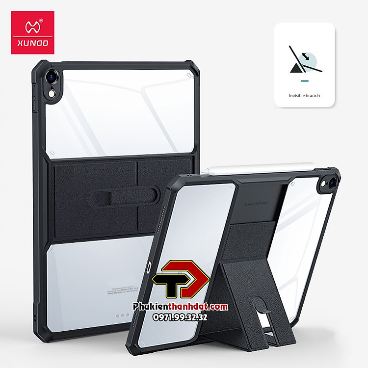Ốp lưng chống sốc cho iPad Air 4 2020 chính hãng XUNDD có giá đỡ 3 chế độ - Hàng chính hãng