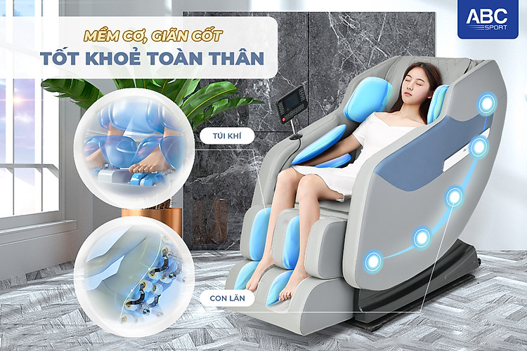 Ghế massage có túi khí và con lăn