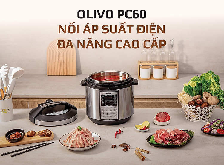 Nồi áp suất điện đa năng Olivo PC60 - 11