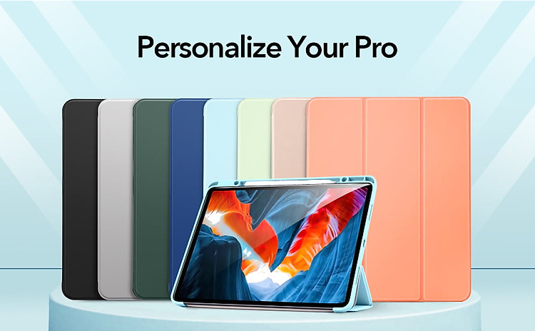 Bao Da Dành Cho iPad Pro 11 inch 2021/2022 và iPad Pro 12.9 inch 2021/2022 ESR Rebound Pencil Holder (Có khe cắm bút Apple Pencil) - Hàng Nhập Khẩu
