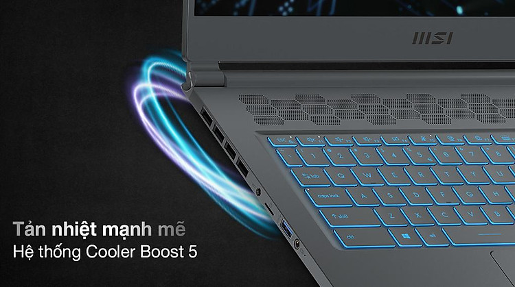 MSI Gaming Stealth 15M A11UEK i7 11375H (254VN) - Tản nhiệt