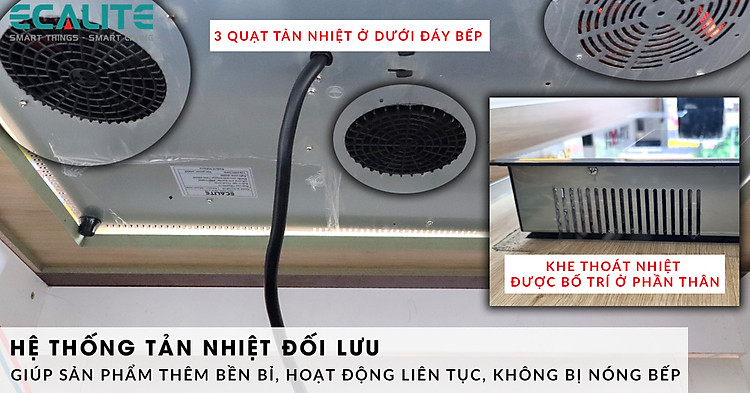 Sản phẩm được trang bị hệ thống quạt tản nhiệt