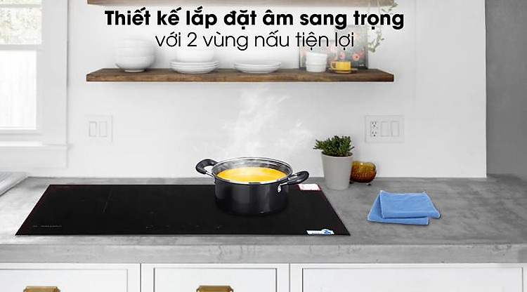 Gọn đẹp, sang trọng - Bếp điện từ đôi Malloca MH-02I N