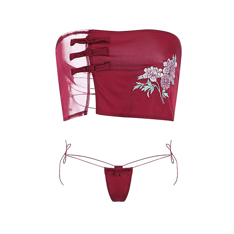 Bộ Cosplay Yếm Hoa Gợi Cảm