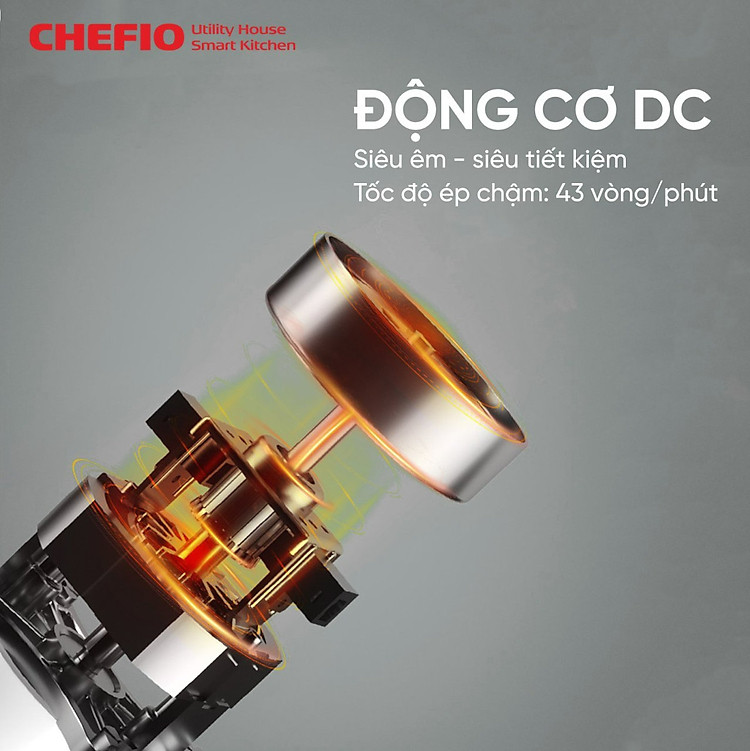 Máy ép chậm CHEFIO CFJ8150 công suất 150W chuẩn Đức