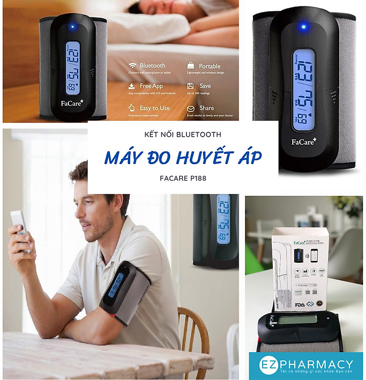 máy đo huyết áp bắp tay facare-p188 (td-3140) - kết nối bluetooth 2