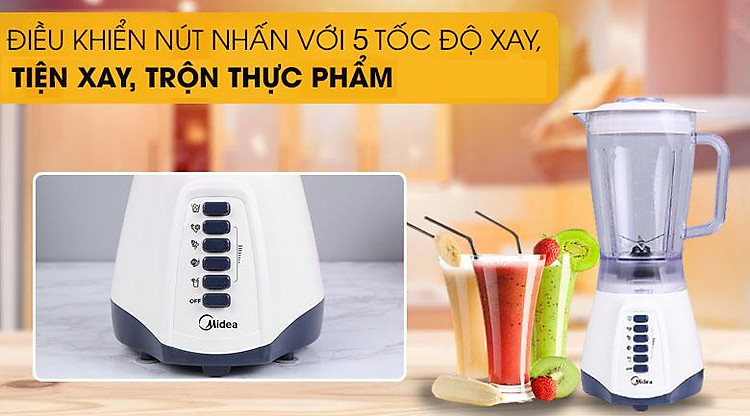 Máy xay sinh tố Midea MJ-BL50P - Bảng điều khiển nút nhấn