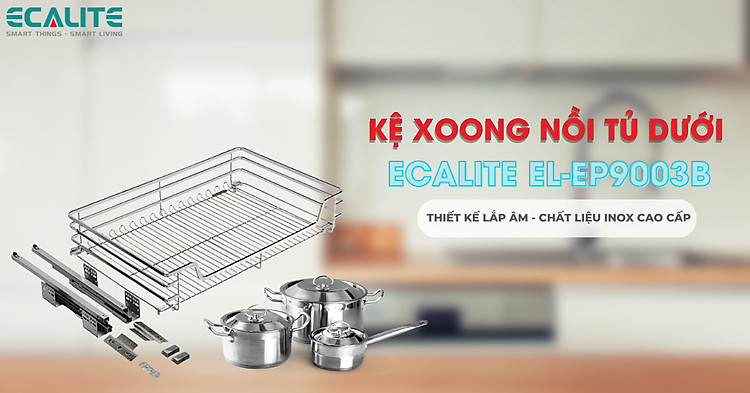 Kệ xoong nồi tủ dưới Ecalite EL-EP9003B