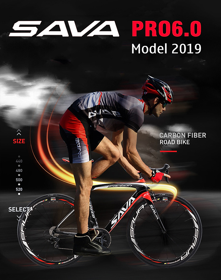 Xe đạp đua Sava Pro 6.0 model 2019