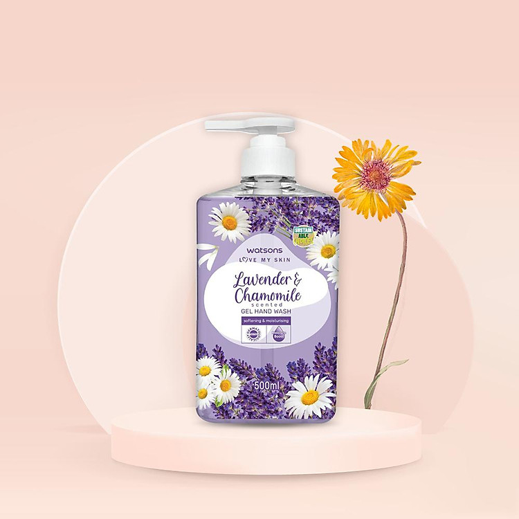 Watsons Love My Skin Lavender Chamomile Scented Gel Hand Wash 500ml