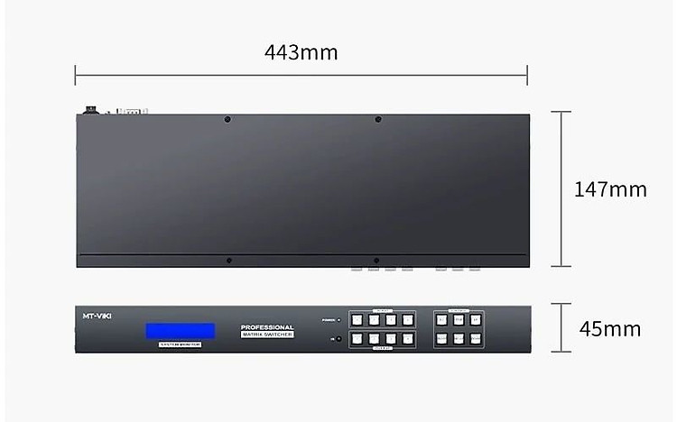 Bộ chuyển mạch HDMI Ma trận 4×4 Multi Viewer MT-ViKi MT-HD44L – Hỗ trợ 4K30Hz