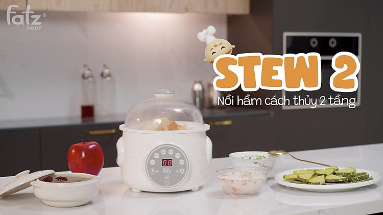 Nồi hầm cách thuỷ 2 tầng thông minh Fatzbaby 1.0L - STEW 2 - FB9110ZT 8