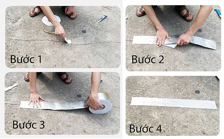 Các bước sử dụng bảng keo chống thấm Butyl Nhật bản