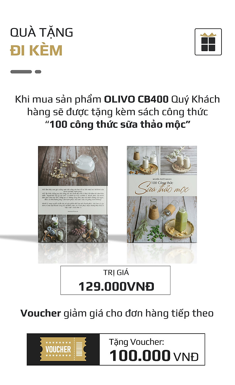 Máy Xay Cắm Đa Năng OLIVO CB400 -21