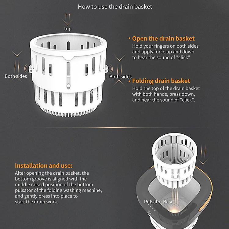 Máy giặt, sấy mini gấp gọn Moyu XPB08-F2
