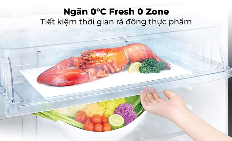 Ngăn Fresh 0 Zone giúp bảo quản thực phẩm tươi sống tốt hơn