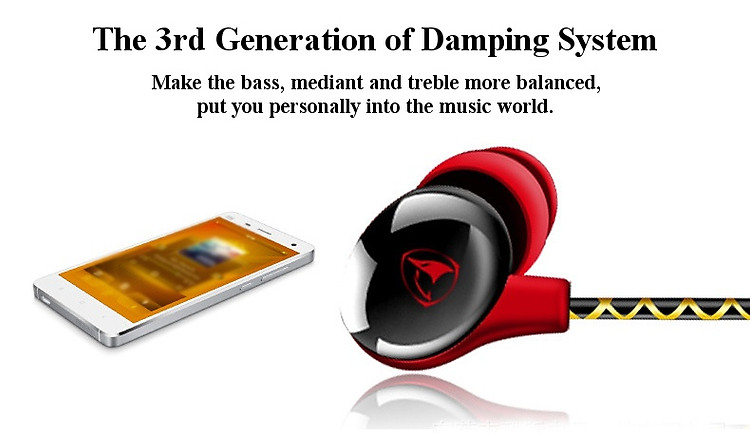 BAYASOLO V21 3.5mm In-ear Earhook Sport Heavy Bass CVC 6.0 Noise Reduction Microphone Wired Earphone