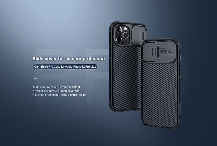 Ốp Nillkin bảo vệ Camera cho iPhone 12 Mini / 12 / 12 Pro / 12 Pro Max Nillkin Camshield nắp đậy bảo vệ Camera - Hàng nhập khẩu
