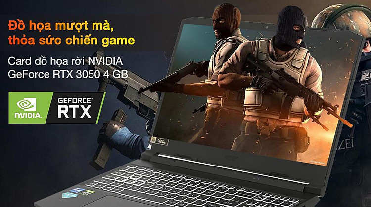 Acer Nitro 5 Gaming AN515 57 71VV i7 11800H (NH.QENSV.005) - Card đồ hoạ