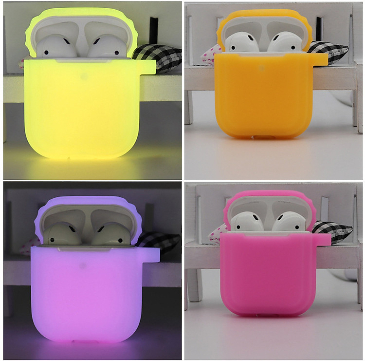 Bao Case Cho Airpods 1/ Airpods 2 Dạ Quang Phát Sáng