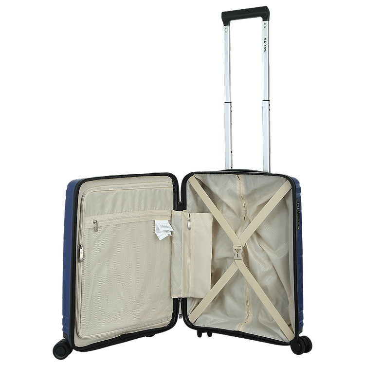 Vali kéo nhựa Sakos Limous S xanh navy