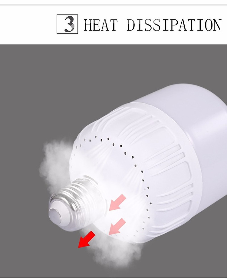 Bộ 2 Bóng Đèn LED BULD TRỤ 30W Ánh Sáng Trắng 4