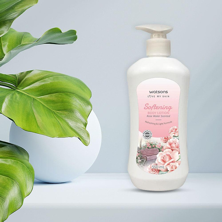 Watsons Softening Body Lotion Rose Water Scented 550ml
