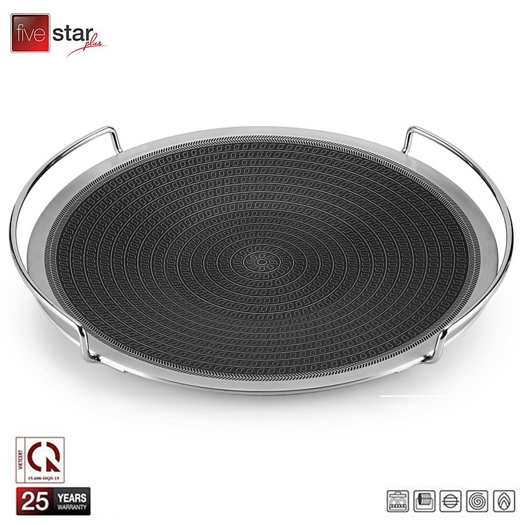 Chảo nướng inox 3 lớp Fivestar Blackcube 34cm