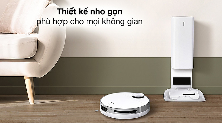 Robot hút bụi Samsung VR30T85513W/SV - Thiết kế nhỏ gọn