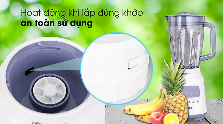 Khớp khóa an toàn - Máy xay sinh tố Philips HR2221/00